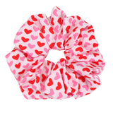 Valentines Hair Ties Heart Hair Scrunchies Elastics Hair Band Ponytail Hair Ropes for Women Girl Valentines Day Hair Accessories