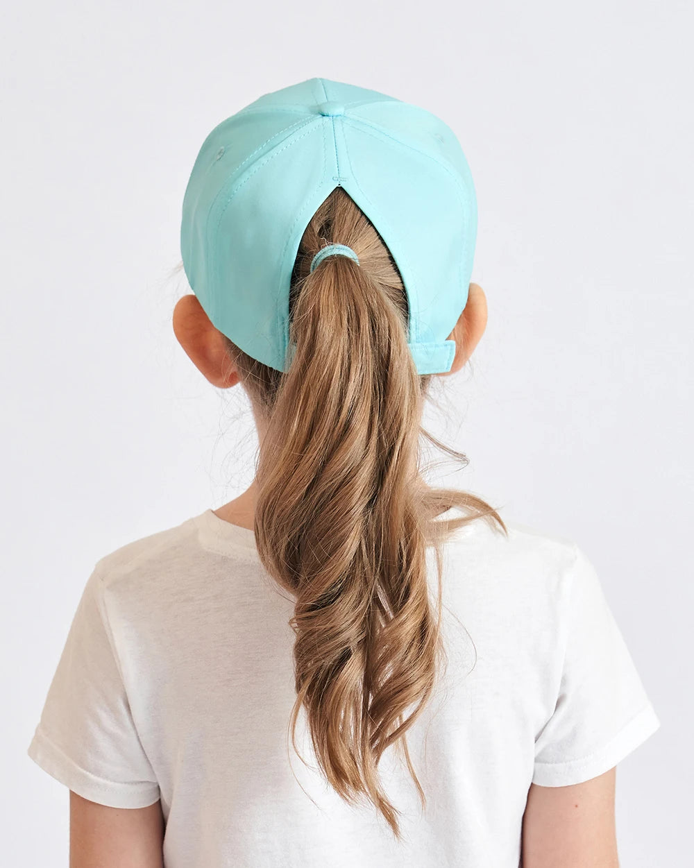 Fashion High Ponytail Kids Boy Hat Sun Hats Baseball Caps Adjustable Solid Color Print Travel Caps Baby Children Peaked Caps Hat