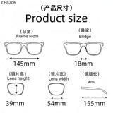 Popular Sunglasses Titanium Acetate Fashion Eyeglasse Frame Men Square Retro High Quality Women Luxury Brand Designer Glasses