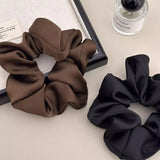 1 chouchou en satin de soie pour femme, accessoire pour cheveux coréens, élastique pour queue de cheval