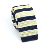 Cravate en tricot pour homme, tendance, fine, rayée, tissée, tricotée, colorée, chaude, design, idée cadeau