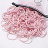 Lot de 50 bandeaux élastiques en caoutchouc pour cheveux, style macaron, très élastiques, durables, pour queue de cheval haute, pour femmes et enfants