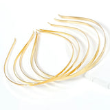 5pcs Blank Metal Headbands DIY Headbands Plain Thin Headbands for Making Hair Accessories For Jewelry