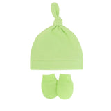Bonnet pour nouveau-né avec gants, bonnet chaud en coton pour enfants, accessoires pour enfants, bonnet de nuit pour bébés de 0 à 6 mois, automne et hiver