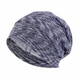Bonnet de nuit unisexe doublé en satin pour femme et homme, bonnet de nuit ample pour soins capillaires, bonnet anti-chute, bonnet de nuit, couvre-chef