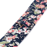Cravates fines à imprimé floral pour hommes et femmes, en coton, pour garçons et filles, pour costumes, pour fête de mariage, cadeaux pour hommes