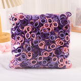 50/100/200Pcs Solid Color Hair Bands for Girls Kids Ponytail Hold Hair Tie Rubber Bands Hairhoop Scrunchie Hair Accessories