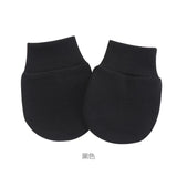 Bonnet pour nouveau-né avec gants, bonnet chaud en coton pour enfants, accessoires pour enfants, bonnet de nuit pour bébés de 0 à 6 mois, automne et hiver