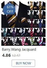 Ensemble élégant de cravates et boutons de manchette en soie à fleurs multiples pour homme, cravate jacquard à fleurs pour mariage, entreprise, fête, événement, Barry.Wang