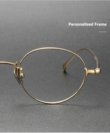 Pure Titanium Glasses Frame Men Women Vintage Round Brand Design Eyeglasses Frames New Titan Eyewear High Quality Spectacles