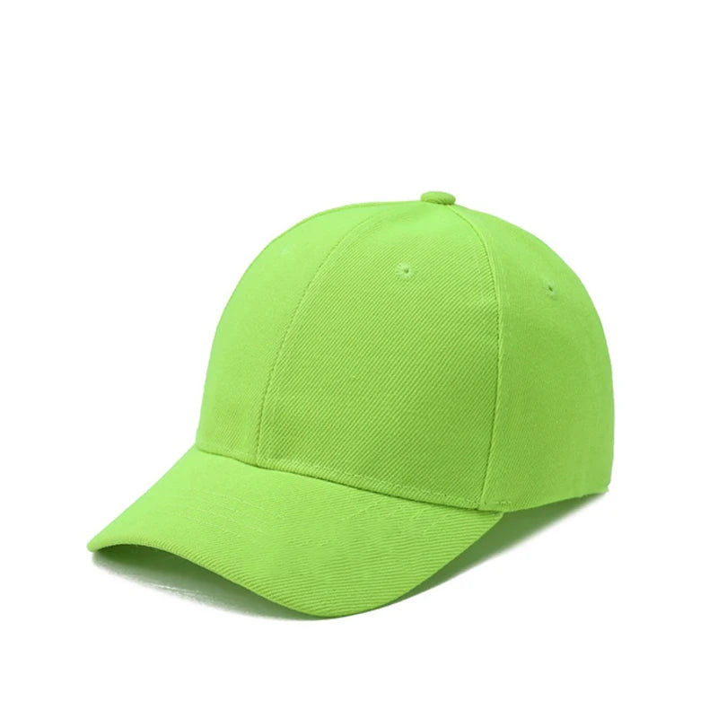 Casquettes d'été à visière pour enfants, casquettes de baseball pour étudiants, garçons et filles, couleur unie, en coton, réglables, snapback, style hip-hop, chapeau de soleil