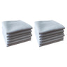 Thin feel Cotton 40cm pure white handkerchief. Business suit napkin restaurant handkerchief 6PCS