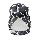 New Pre-Made Knotted Head Wrap Fashion Head Cap For Women Luxury Party Headdress Women 3D Flower Cross Turban Hat