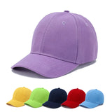 Casquettes d'été à visière pour enfants, casquettes de baseball pour étudiants, garçons et filles, couleur unie, en coton, réglables, snapback, style hip-hop, chapeau de soleil