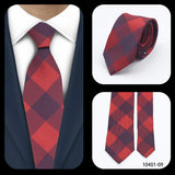Cravate de luxe LYL 7 cm en jacquard à pois rouges pour affaires, accessoires occidentaux, cadeau pour invités de mariage, articles de cravate Bolus