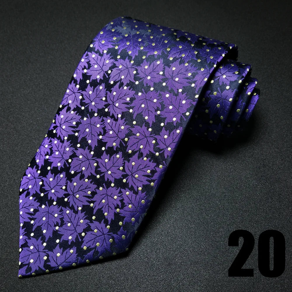 EASTEPIC Cravates de 10 cm de large pour hommes en costumes d'affaires Cravate pour hommes Accessoire Jacquard Impression de qualité Pure Soie Fête de mariage