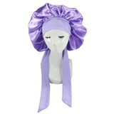 Bonnet de nuit en satin pour femme et homme, bonnet de nuit unisexe, bonnet de douche