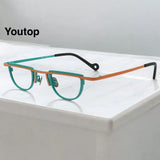 Vintage Titanium Glasses Frames for Women Light Geometric Eyeglass Men Optical Eyewear Retro Spectacles Prescription Myopia