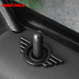 1 piece Metal for Mini Cooper One S F55 F56 F57 F60 R55 R56 R57 Countryman Car Door Lock Pin Wing Emblem Badge Decal
