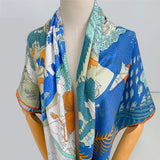 130cm Cashmere Scarf Jungle Animals Brand Winter Scarf Women Pashmina Shawls Keep Warm Square Scarves Wraps Hijab Bandana