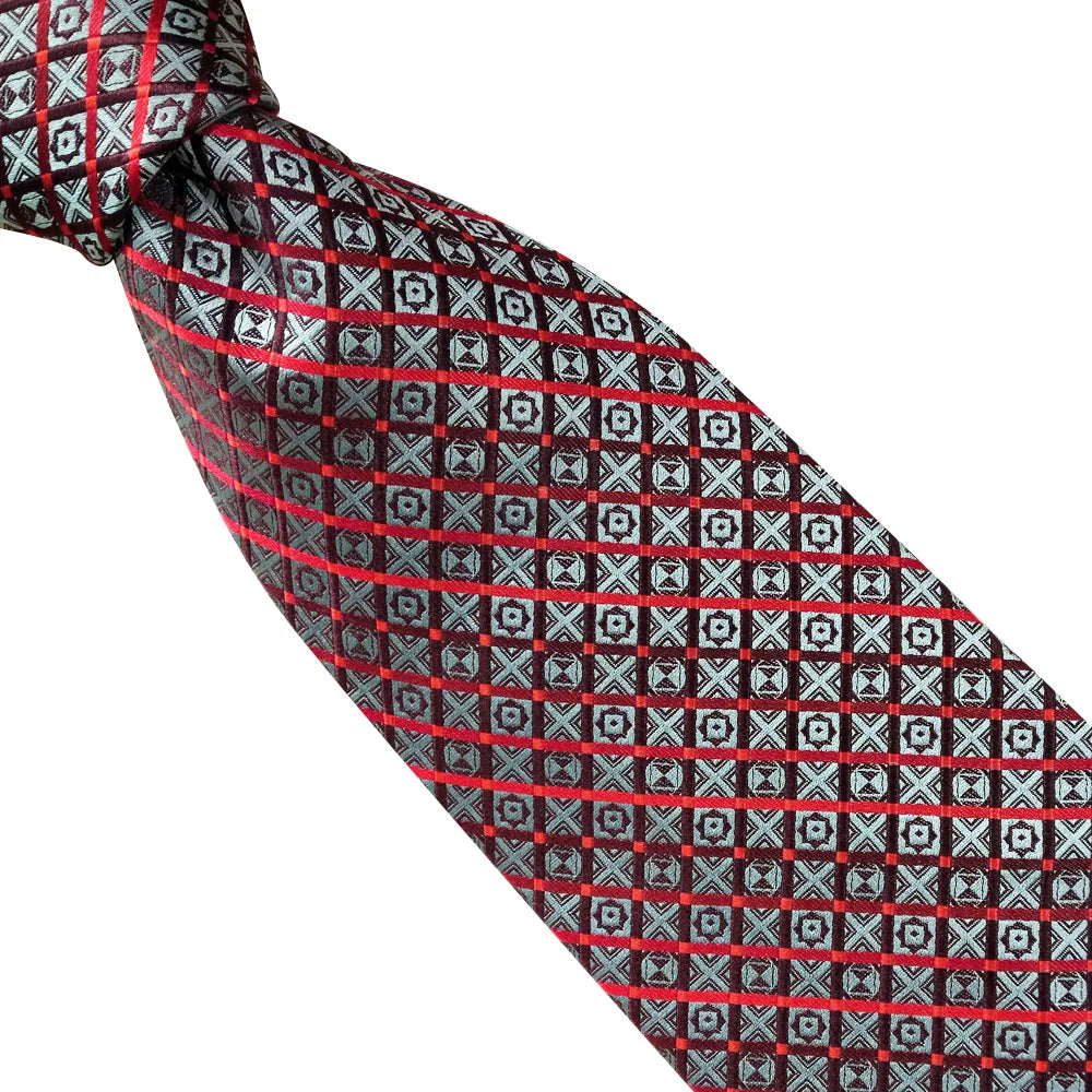 EASTEPIC Cravates de 10 cm de large pour hommes en costumes d'affaires Cravate pour hommes Accessoire Jacquard Impression de qualité Pure Soie Fête de mariage