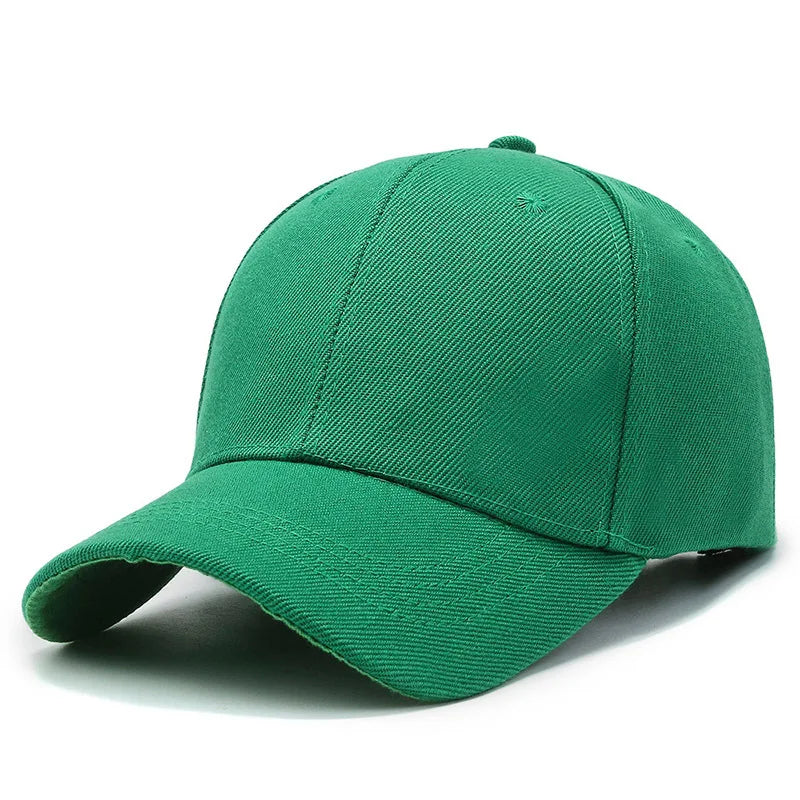 Casquette unisexe décontractée, unie, ajustable, à rabat, style hip-hop, pour homme et femme