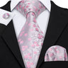 Ensemble élégant de cravates et boutons de manchette en soie à fleurs multiples pour homme, cravate jacquard à fleurs pour mariage, entreprise, fête, événement, Barry.Wang