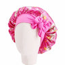 Bonnet de nuit pour enfants et filles, imprimé floral, bonnet de nuit en satin, turban, bonnet de nuit pour enfants, bonnet de soins capillaires, bonnet de nuit
