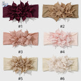 Newborn Baby Girl Headbands Baby Elastic Hair Band Head Flower Toddler Headband Cute Headwear Kids Accessories Nylon Hairban