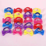 Ensemble d'accessoires pour cheveux pour filles, 120 pièces, élastiques à cheveux colorés avec nœud papillon, pour queue de cheval