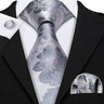 Ensemble élégant de cravates et boutons de manchette en soie à fleurs multiples pour homme, cravate jacquard à fleurs pour mariage, entreprise, fête, événement, Barry.Wang