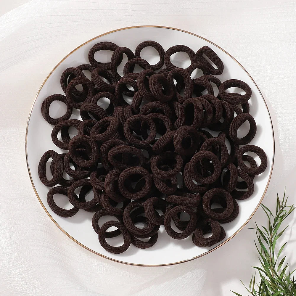 20pcs/lot Girl Elastic Hair Bands Girls Plush Ball Rubber Band for Children Sweets Scrunchie Hair Ties Kids Hair Accessories