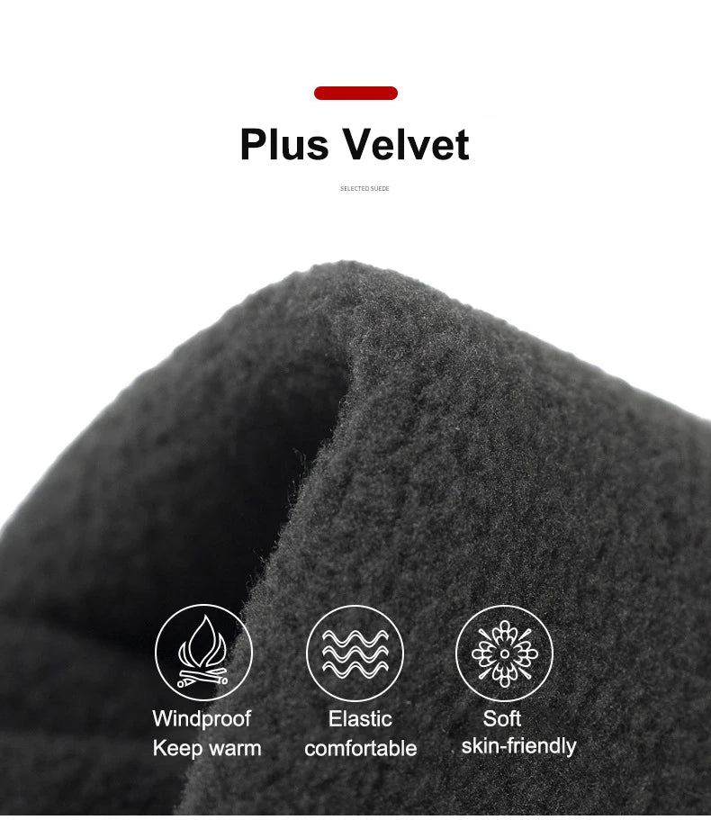 Gants d'extérieur coupe-vent et imperméables pour écran tactile, pouce et index, gants chauds pour la course à pied et le cyclisme