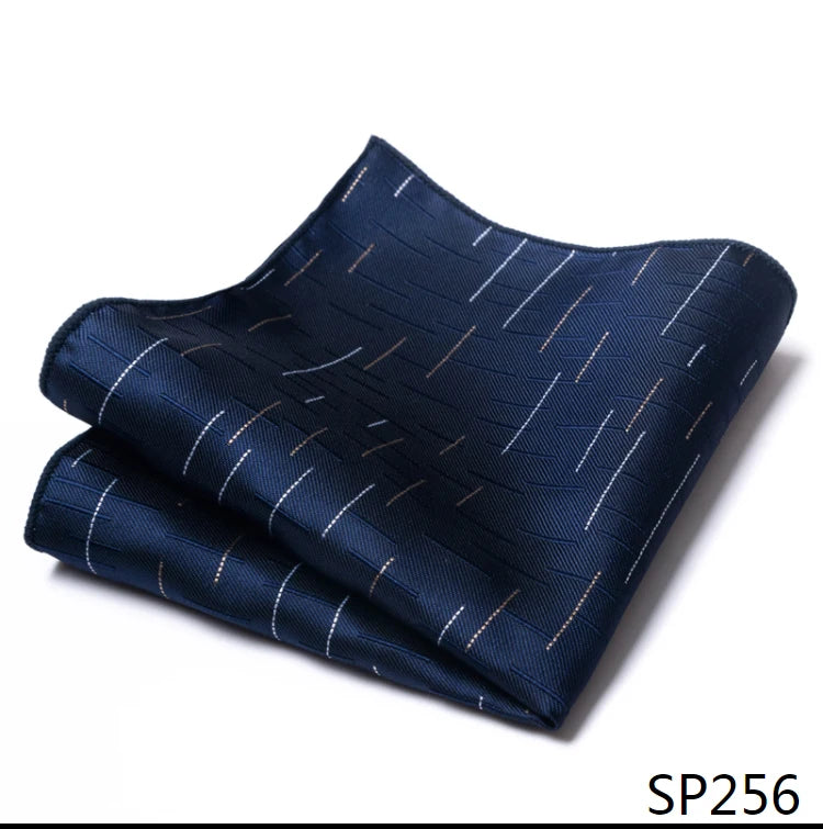 Vangise Brand Newest style  Silk Hanky Man Floral Gray Fit Business lover's day Pocket Square Handkerchiefs
