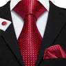 Barry.Wang Ensemble cravate et mouchoir en soie à carreaux pour homme, motif jacquard, idéal pour un mariage, un marié ou une équipe