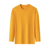 Men's Solid Color round Neck Long Sleeve T-Shirt Cotton Summer Comfortable Breathable Casual Top in Various Colors