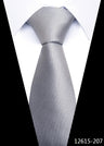 8 cm Tie Men Gravatas Classic Many Color Newest design Silk Necktie Shirt Accessories Striped Sky Blue Man's Office