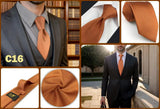 Cravates classiques jaunes et marron pour hommes, tenue de soirée, mariage, école, livraison directe