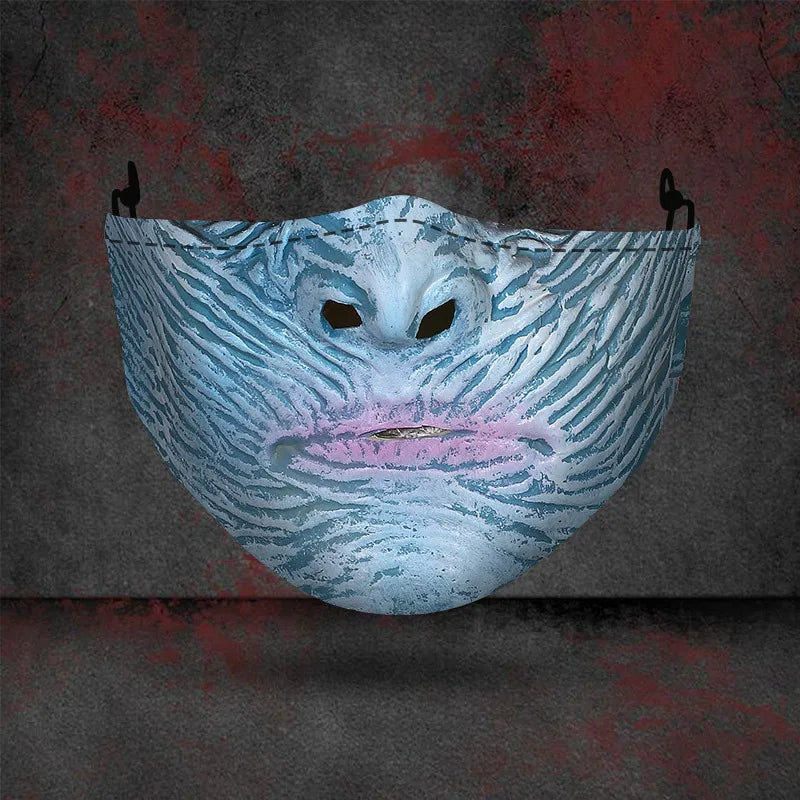1 masque anti-poussière filtre adulte grande bouche masques faciaux 3D mascara Halloween masculin réutilisable lavable masque de clown mascara divertida