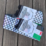 xvggdg 14x130cm Écharpe Impression Satin Drapeau Palestinien Fête Nationale Foulards Châle Palestine
