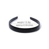 1 Piece Simple Women Headbands Fashion Head Band for Girls  Solid Black Color Casual Hair Accessories Plastic Headbans Wholesale