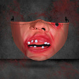 1 masque anti-poussière filtre adulte grande bouche masques faciaux 3D mascara Halloween masculin réutilisable lavable masque de clown mascara divertida