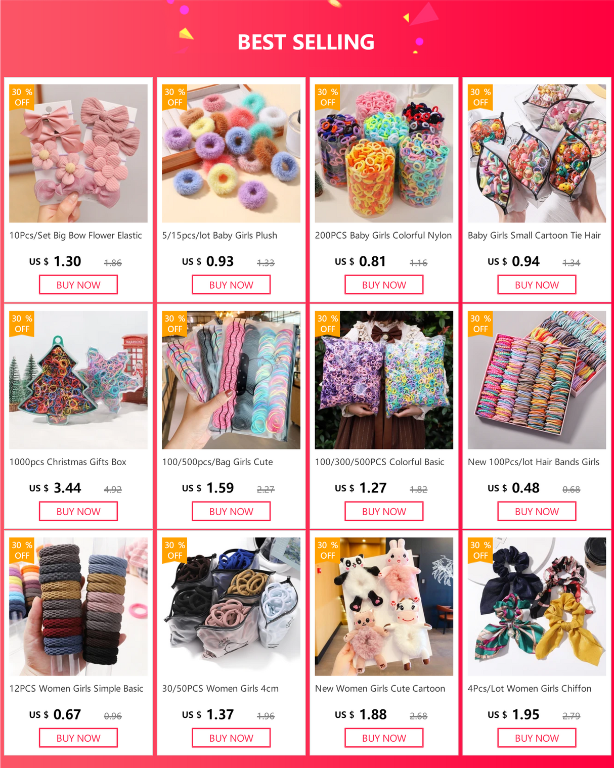 500/1000/2000pcs Girls Black Disposable Rubber Band Hair Ties Headband Children Ponytail Holder Bands Kids Hair Accessories