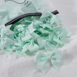 10Pcs/lot Grosgrain Ribbon Pigtail Hair Bows Elastic Hair Ties Hair Bands Holders Girls Baby Hair Accessories for Baby Infants