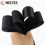 Meetee 5M 20/25/32/38mm Nylon Black Webbing Ribbons Bag Strap Band Belt Tape Webbings DIY Garment Sewing Material