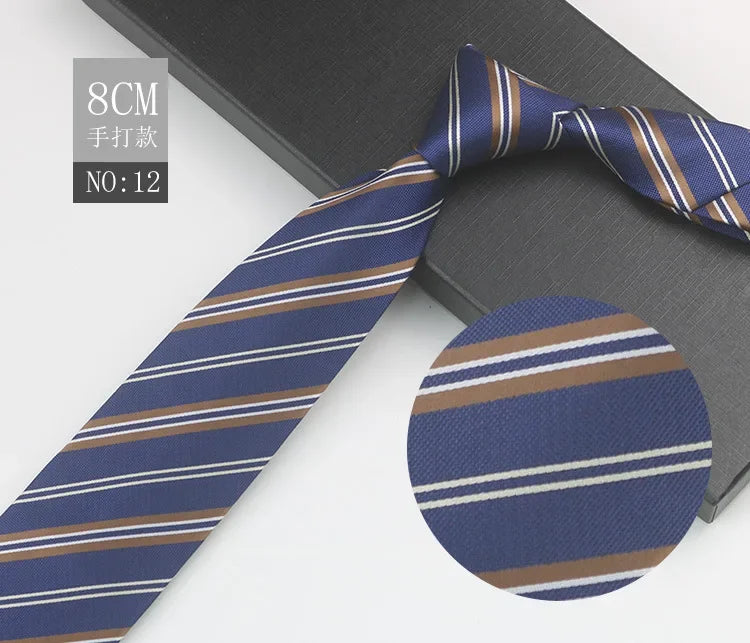 Cravate à fleurs en grille, tissée en gros, 8 cm, accessoires de mariage, bleu, homme, pois, cachemire, convient aux groupes, fêtes, bureau