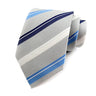 Cravate pour homme 8 cm, motif rayé, jacquard tissé, cravate Ascot, pour homme, pour fête de mariage