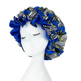 Bonnet de nuit double épaisseur en satin soyeux pour femme, grand bonnet réversible doublé de satin, couvre-chef pour la nuit, accessoires pour cheveux