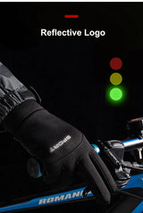 Gants d'extérieur coupe-vent et imperméables pour écran tactile, pouce et index, gants chauds pour la course à pied et le cyclisme