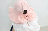 Chapeau de princesse pour bébé fille, grand nœud, casquette d'été pour bébé fille, chapeau de soleil à large bord pour voyage, accessoires pour enfants de 1 à 3 ans